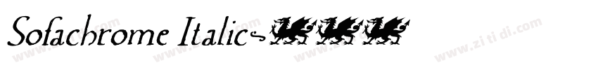 Sofachrome Italic字体转换